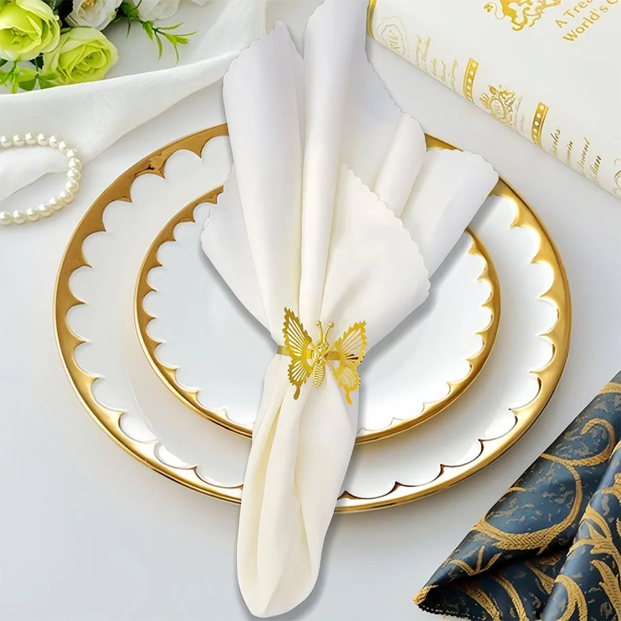 Spring Butterfly Napkin Rings Set | Wedding & Party Table Decor Napkin Rings Set Babs