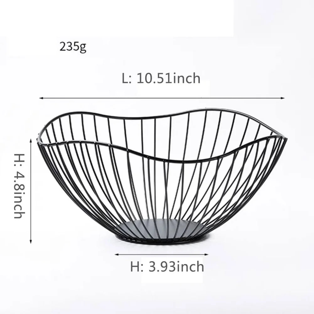 Metal Fruit Basket Iron Kitchen Storage Bowl – 8 Styles Metal Fruit Basket Babs A1