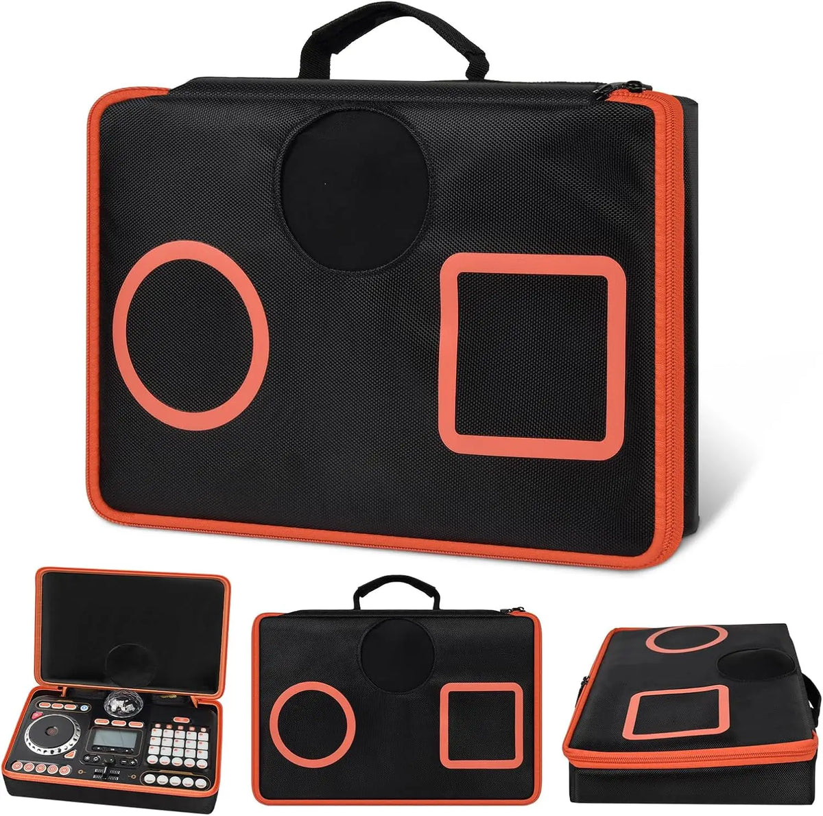 Orange Carry Case for VTech KidiStar DJ Mixer | Kids Storage Bag Kids Toy Carry Case Babs black