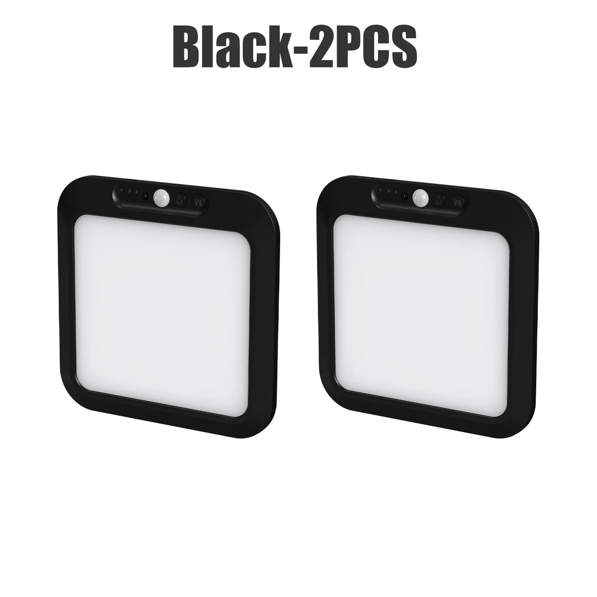 Ultra-Thin LED Motion Sensor Ceiling Light – Auto Induction Lamp Motion Sensor Ceiling Light Babs Black 2PCS