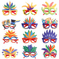 12pcs Venetian Masquerade Masks – Retro Carnival Party Set Masquerade Mask Set Babs mix masks