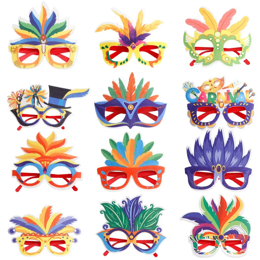 12pcs Venetian Masquerade Masks – Retro Carnival Party Set Masquerade Mask Set Babs mix masks