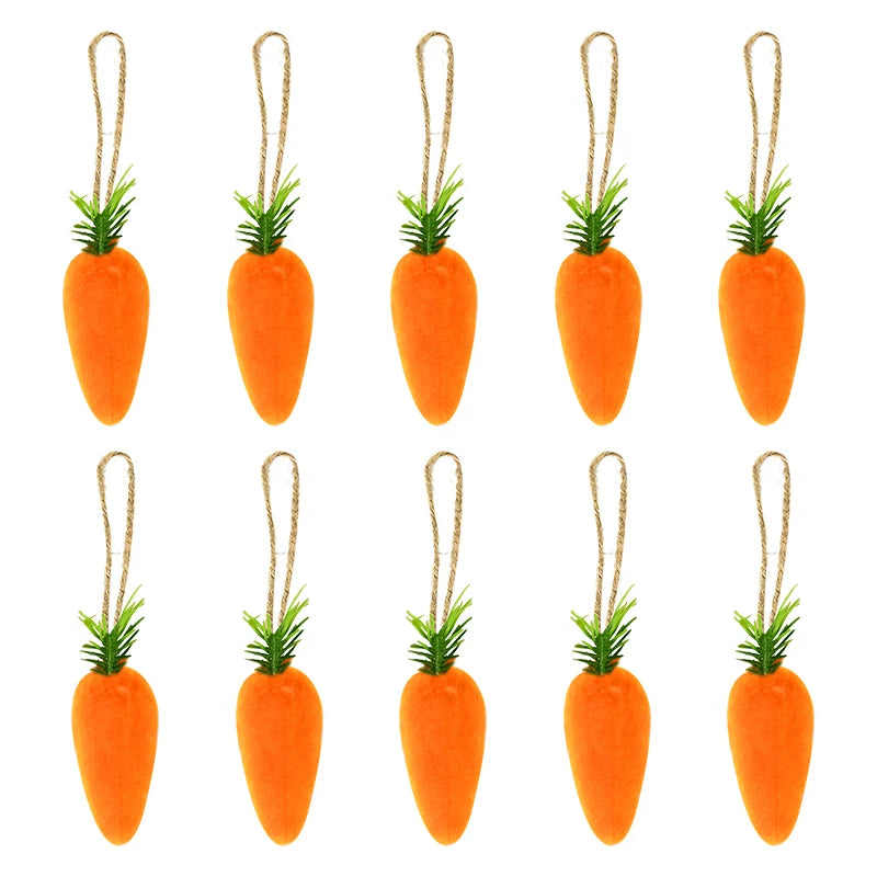 Easter Foam Carrot Hanging Ornaments 10/20pcs – Party Decor Easter Hanging Ornaments Babs Mini Carrot 20Pcs