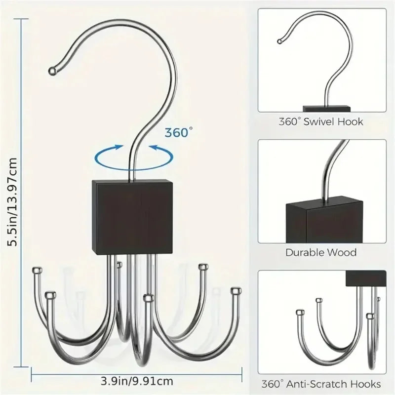360° Rotating Multi-Claw Closet Organizer Hanger Rack Closet Organizer Rack Babs