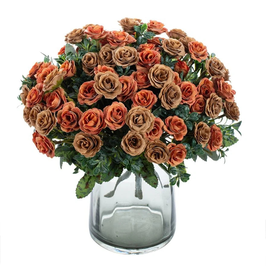 Artificial Silk Rose Bouquet – Wedding & Home Décor, 30cm Artificial Silk Flowers Babs
