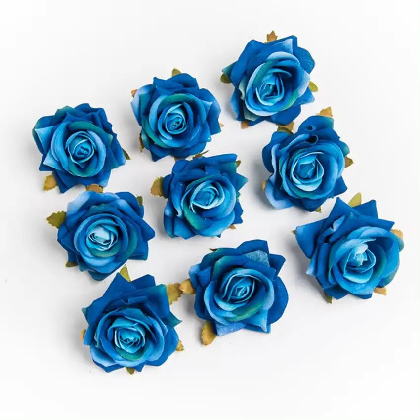 Silk Rose Artificial Flowers Wedding & Home Decor – 5/10 Pcs Artificial Silk Roses Babs