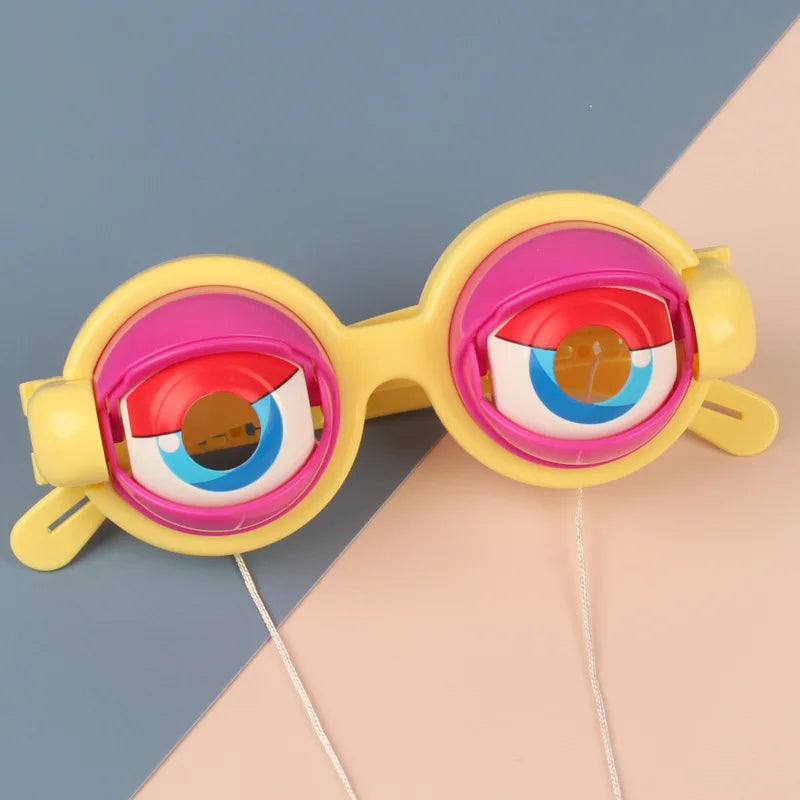 Halloween Crazy Eye Glasses – Funny Novelty Party Prop for Kids Novelty Party Glasses Babs Yellow-1Pairs