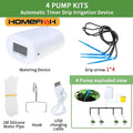 Automatic Drip Irrigation Kit – 4/8/16 Head Timer Watering System Drip Irrigation Kit Babs 4 pump kit