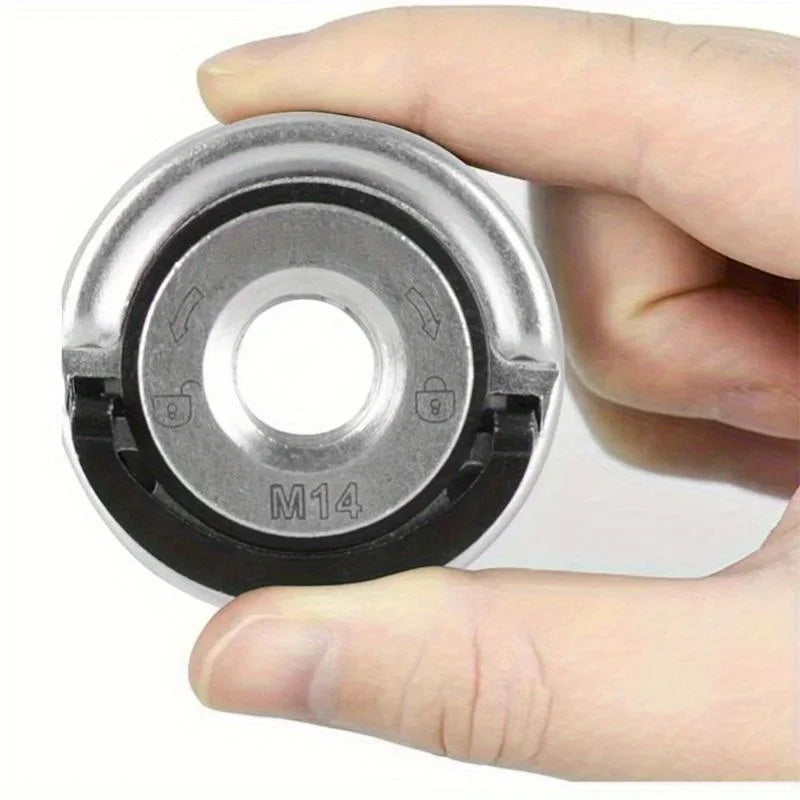 M14 Quick Release Flange Nut – Angle Grinder Locking Pressing Plate Grinder Flange Nut Babs