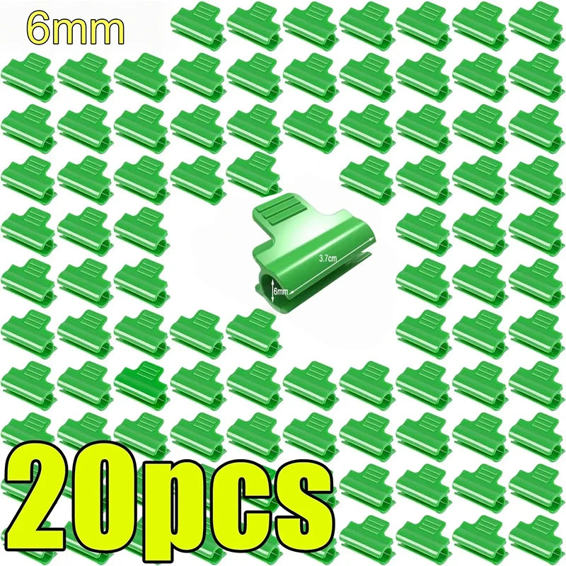 Greenhouse Film Snap Clamps for Arch Hoop Grow Tunnels Greenhouse Snap Clamps Babs 20pcs-6mm