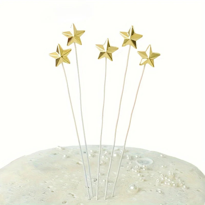 3D Mini Star Cake Toppers – Birthday & Party Decorations Cake Toppers Babs