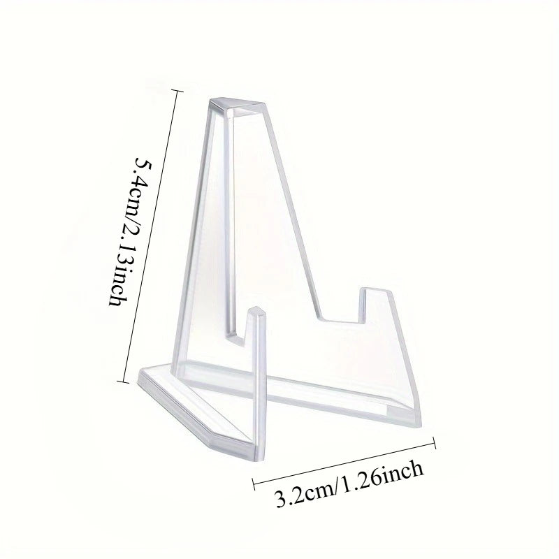 Mini Clear Acrylic Easel Stands for Cards, Coins & Collectibles Acrylic Display Stand Babs