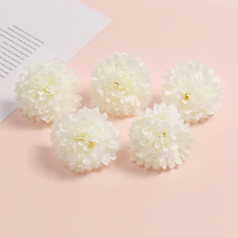 White Artificial Rose Flower Heads – Wedding & Home Decor Artificial Flower Heads Babs 8 10Pcs