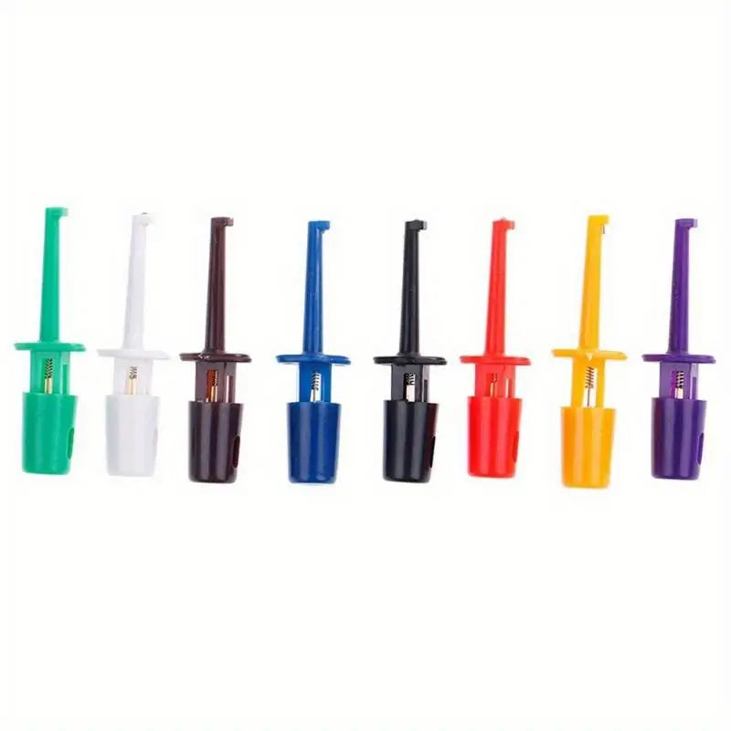 12Pcs IC Grabber Test Hook Clip Probe Set – Electronic Testing Test Hook Clip Set Babs