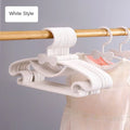 Baby & Kids Windproof Plastic Clothes Hangers – 10/30/50 Pack Clothing Hangers Babs White 30PCS