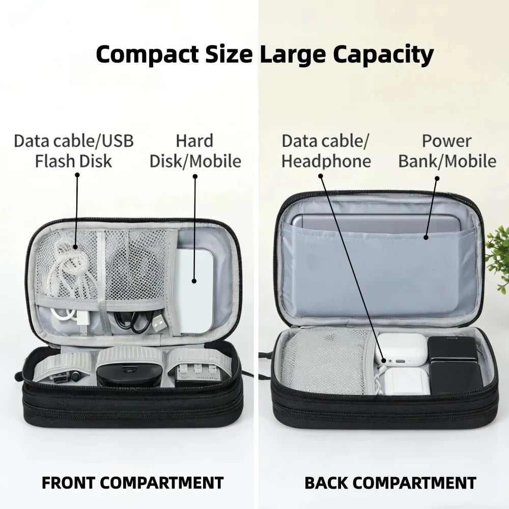 Portable Electronics Organizer Case – Waterproof Travel Pouch Electronics Organizer Case Babs