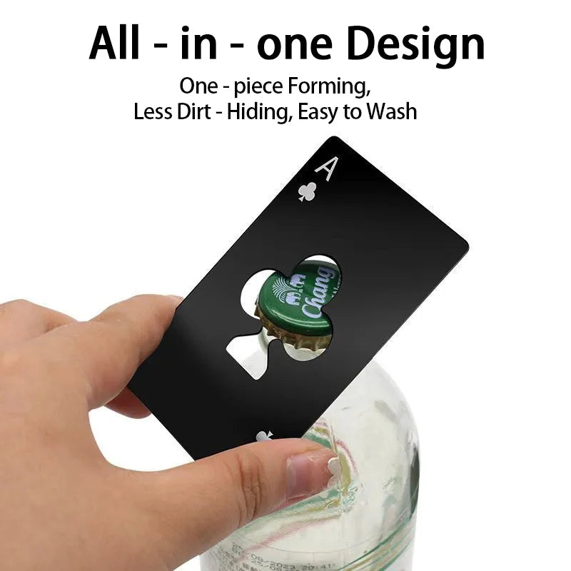 Poker Card Stainless Steel Bottle Opener – Pocket Multitool Bottle Opener Babs