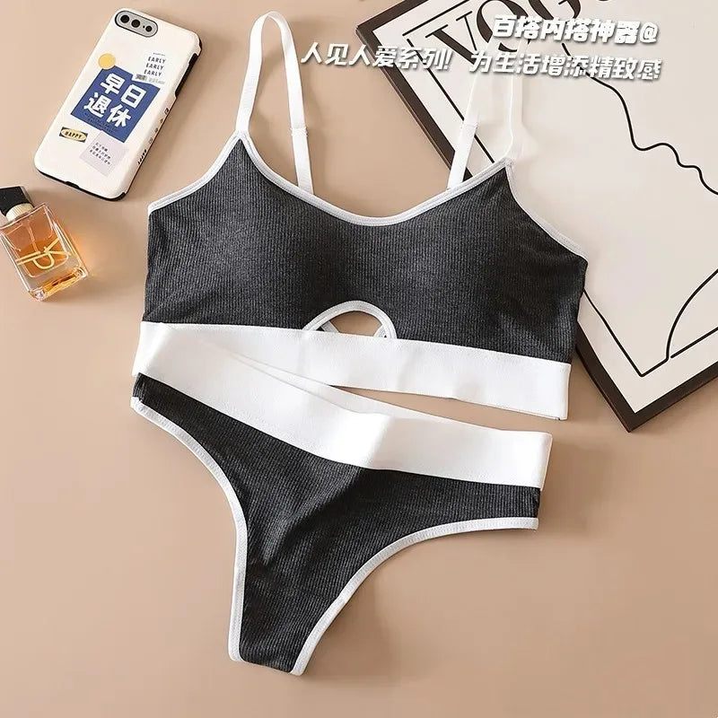 Women's Seamless Push Up Bra & Panties Set – Cotton Lingerie Lingerie Bra Set Babs