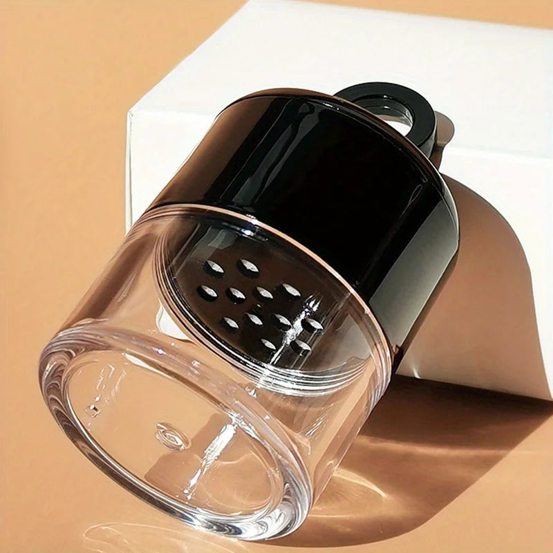 4PCS Mini Mushroom Head Loose Powder Case | Travel Mesh Container Powder Storage Case Babs