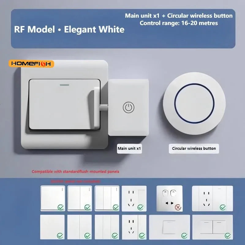 Wireless Remote Button Pusher – USB Rechargeable Switch Robot Smart Switch Robot Babs Round button switch