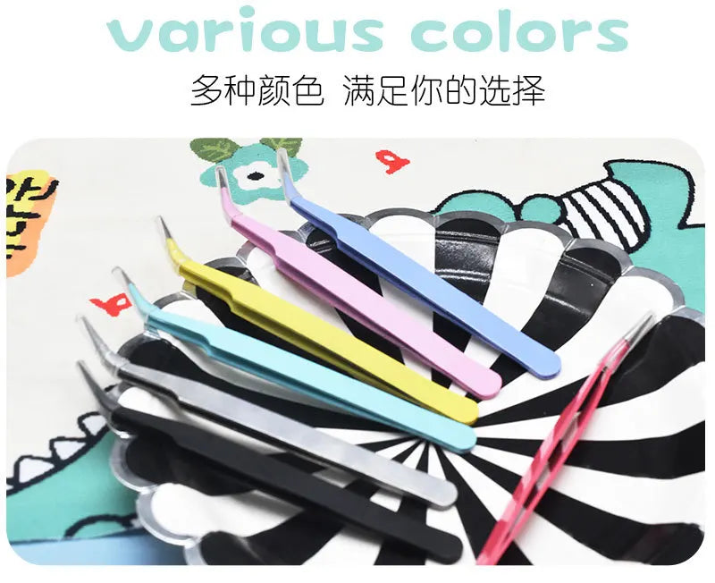 Precision Stainless Steel Tweezers – Nail Art & DIY Crafts Nail Art Tweezers Babs