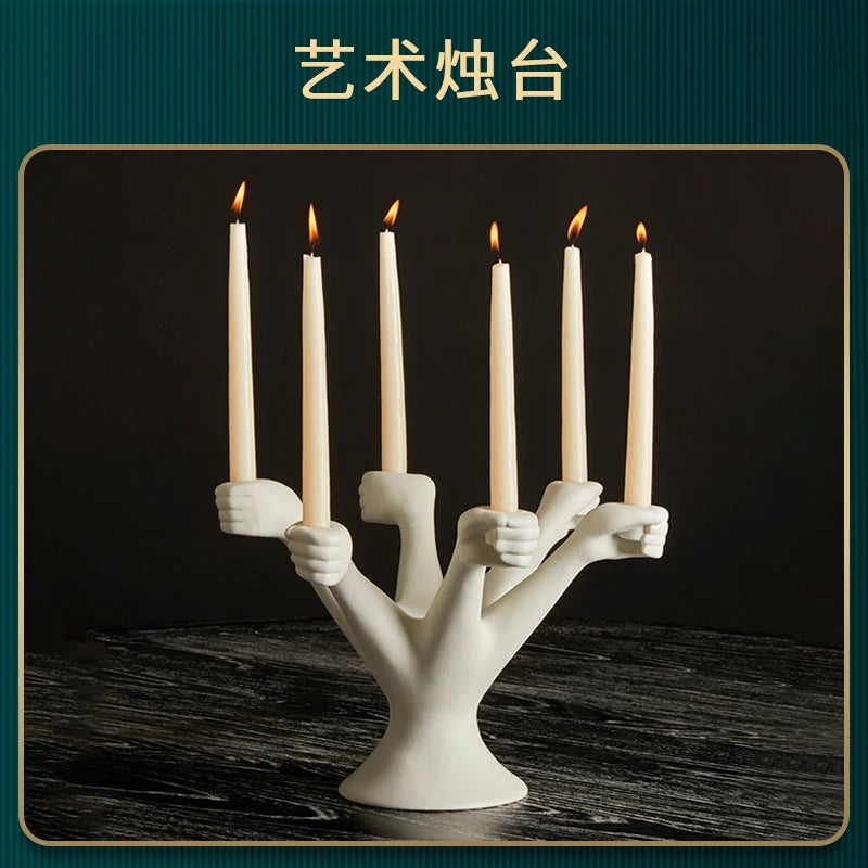 Nordic White Candle Holders – Wedding & Home Decor Candlestick Candle Holder Babs