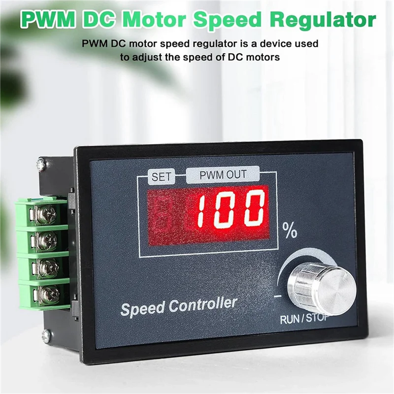 10-Pack PWM DC Motor Speed Controller 6-60V 30A with LED Display Motor Speed Controller Babs