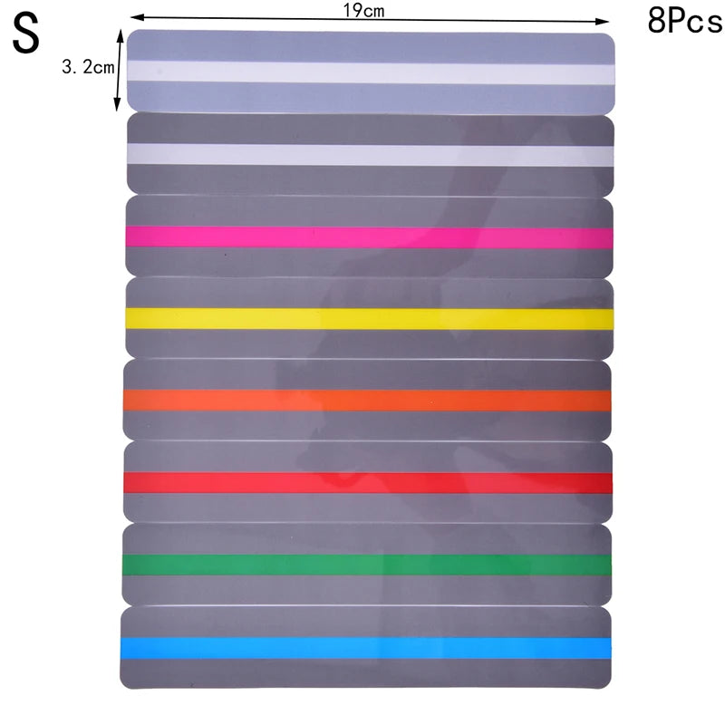 Colored Reading Guide Strips & Highlighter Overlays – 6 or 8 Pc Reading Guide Strips Babs Multicolor S