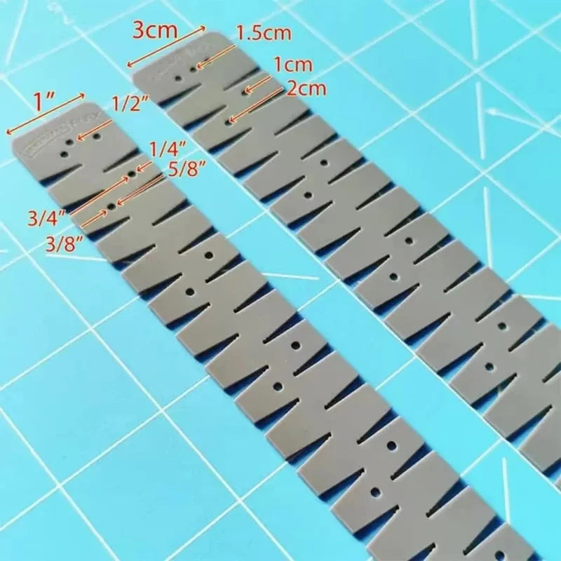 2Pcs Flexible Silicone Hemming Rulers – Heat Resistant Sewing Tool Sewing Hemming Tool Babs