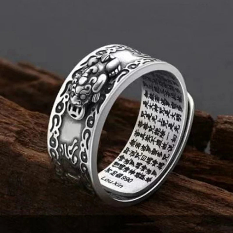 Feng Shui Pixiu Adjustable Ring – Lucky Wealth Amulet Fashion Ring Babs