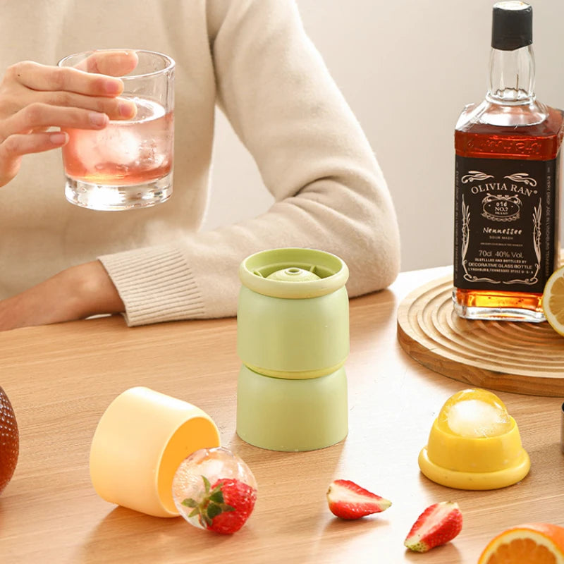 Silicone 3D Ice Ball Mold 6cm – Cocktail & Whiskey Ice Sphere Maker Ice Ball Mold Babs