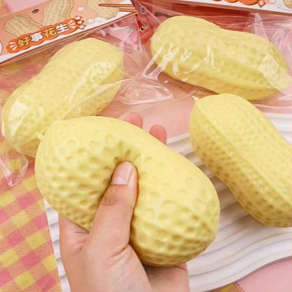 Peanut Squishy Squeeze Ball – Soft ASMR Fidget Sensory Toy Squishy Fidget Toy Babs
