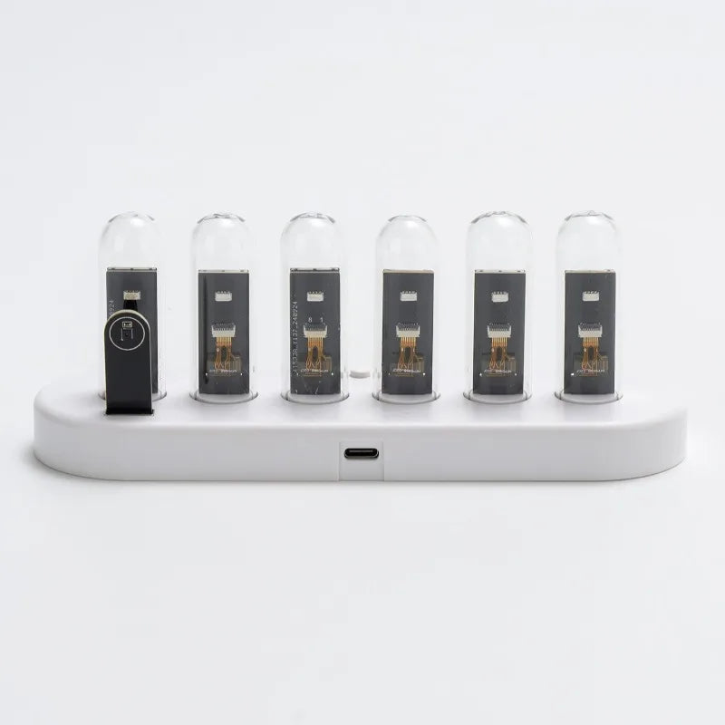 Nixie Tube LED Digital Desk Clock – RGB, Alarm & Temp LED Desk Clock Babs