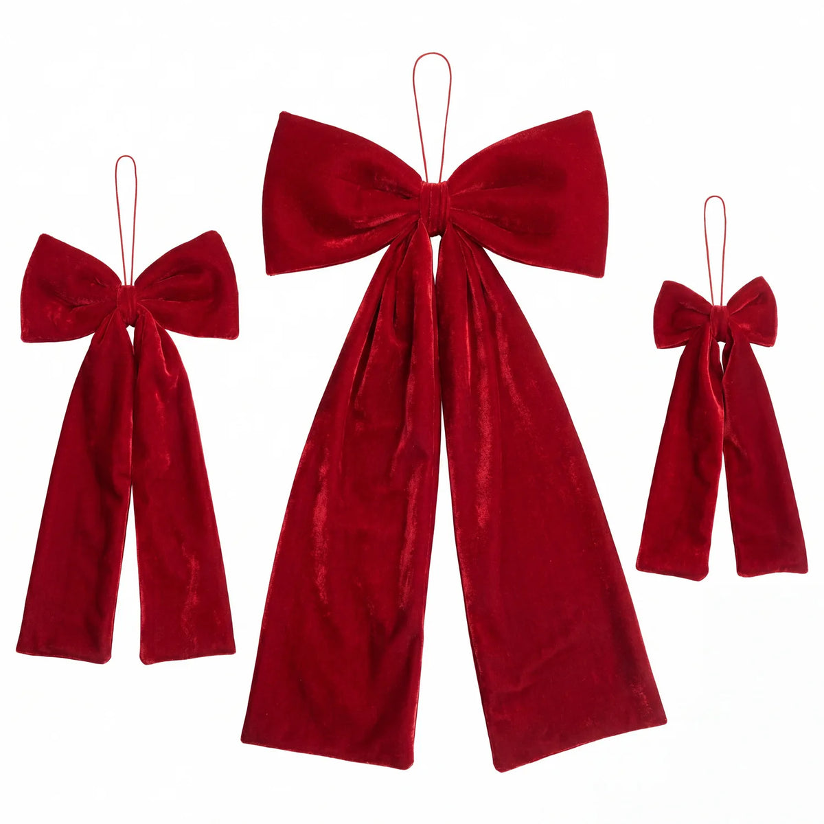 Velvet Fabric Bows for Christmas Tree, Wreath & Holiday Décor Holiday Bow Decoration Babs