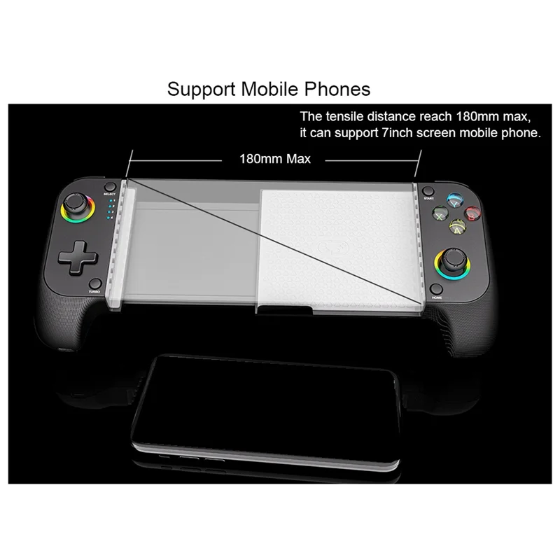 Wireless Bluetooth Mobile Game Controller – RGB, Hall Effect Joystick Mobile Game Controller Babs