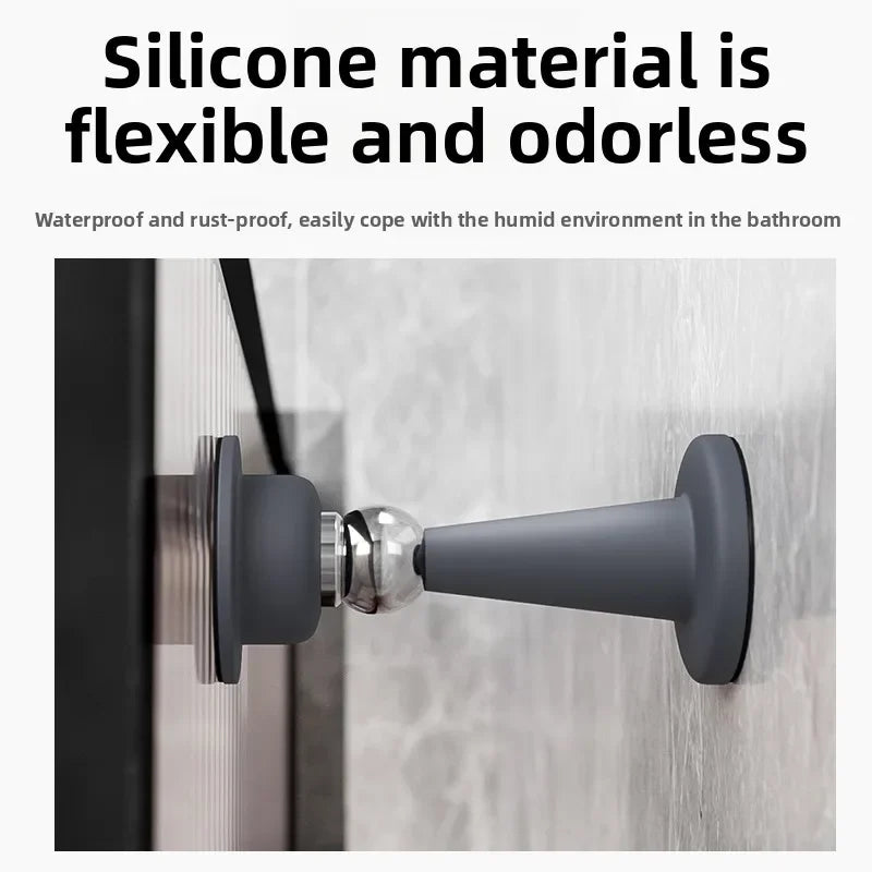 No-Drill Silicone Suction Cup Door Stopper – Wall Protector Door Stopper Babs