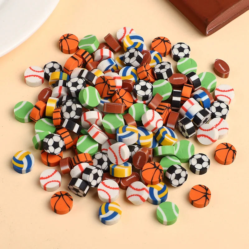 Sports Mini Erasers Bulk 50/100 Pcs – Kids Party Favors Novelty Mini Erasers Babs