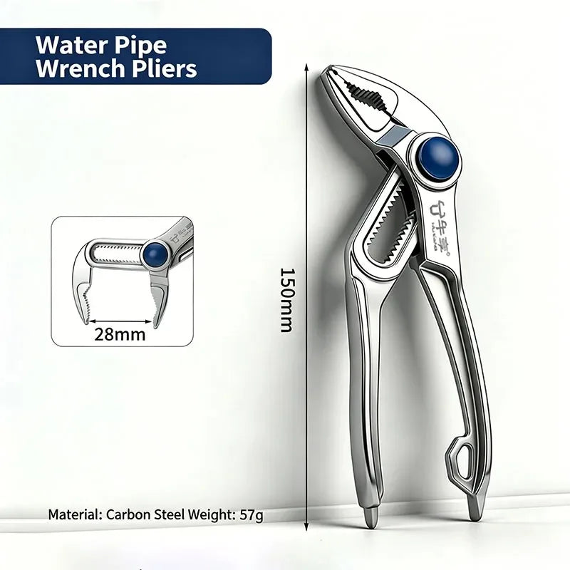 Mini Groove Joint Pliers | Push-Lock V-Jaw Fast Adjust Groove Joint Pliers Babs