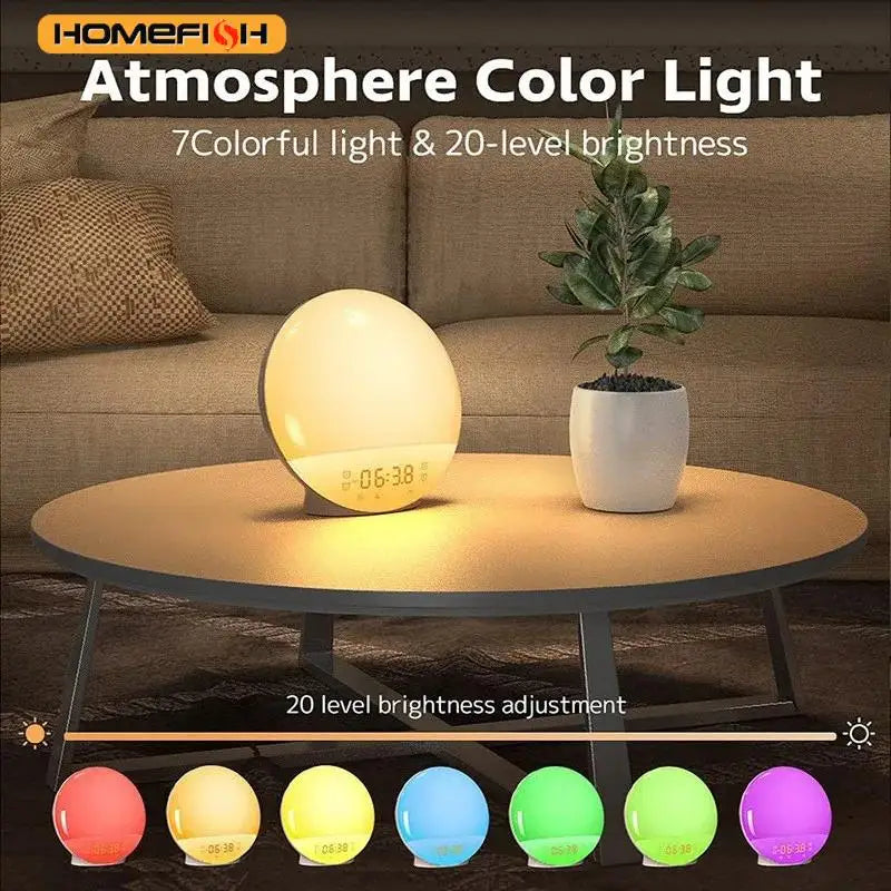 Sunrise Alarm Clock – FM Radio, Nature Sounds & Color Night Light Sunrise Alarm Clock Babs