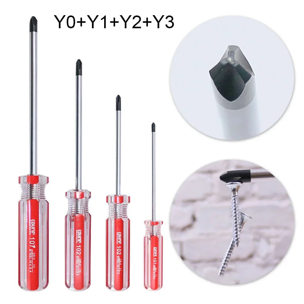 4-Piece Y-Shaped Tri-Wing Screwdriver Set Y0 Y1 Y2 Y3 Magnetic Screwdriver Set Babs