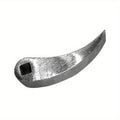 Stainless Steel Pry Bar Adapter Head Tool – Silver Curved Pry Bar Adapter Babs 1pcs
