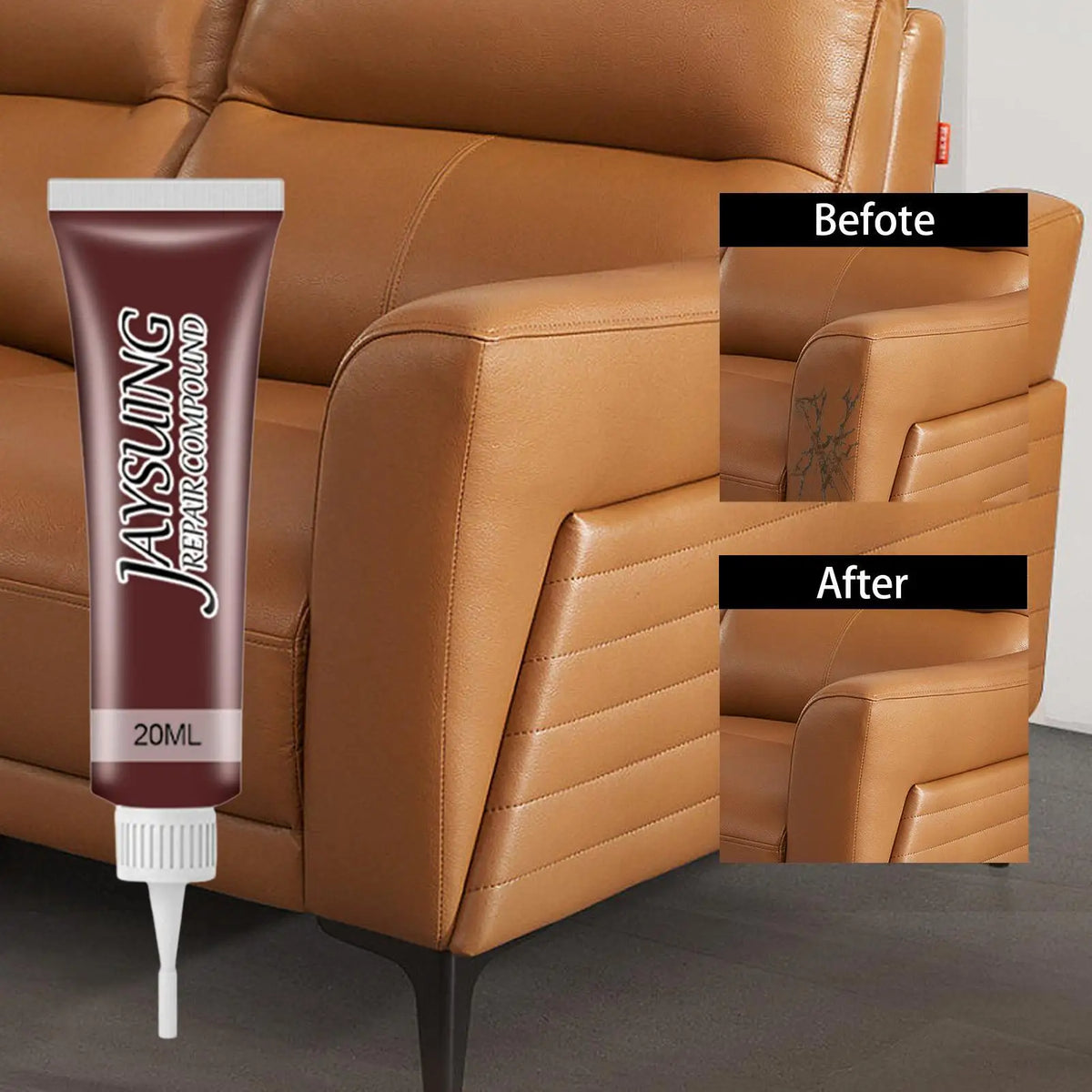 20ml Leather Repair Gel – Car Seat, Sofa & Furniture Restore Leather Repair Gel Babs