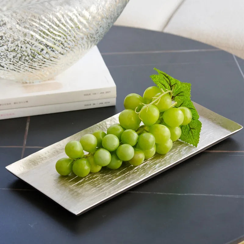 Aluminum Decorative Storage Tray – Modern Luxury Organizer Decorative Organizer Tray Babs