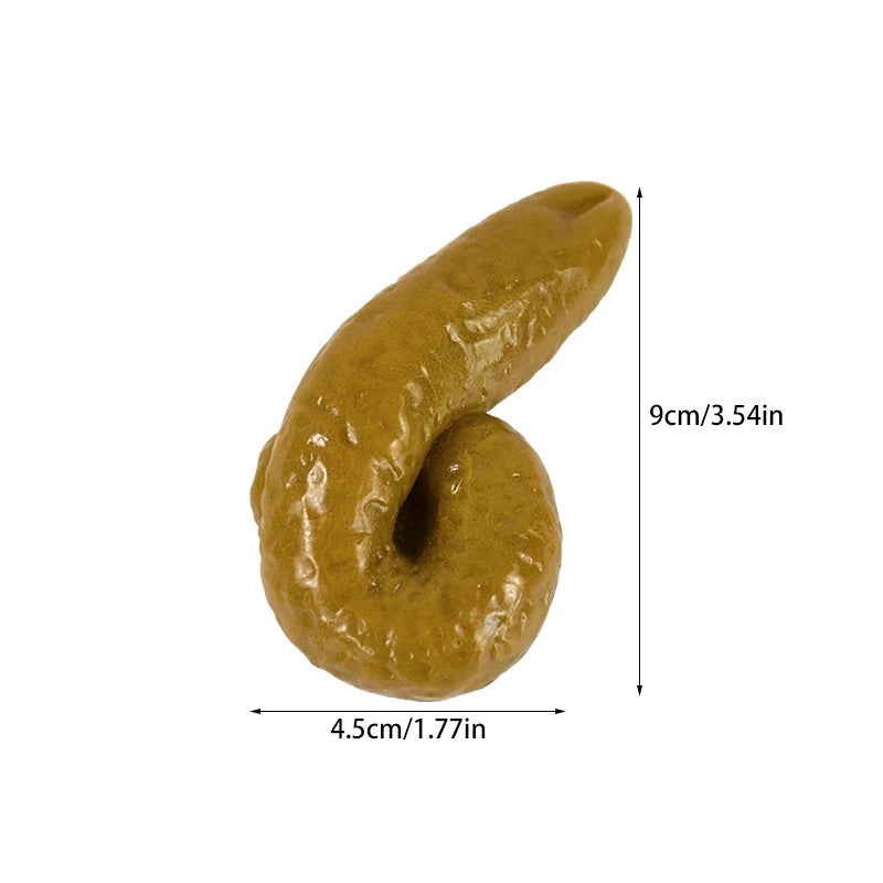 Realistic Fake Poop Prank Toy – Squishy Rubber Turd Joke Prop Novelty Prank Toy Babs A06