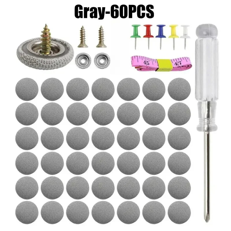 Car Headliner Repair Fastener Buckle – Ceiling Fabric Fix Clips Headliner Repair Clip Babs Gray-60PCS