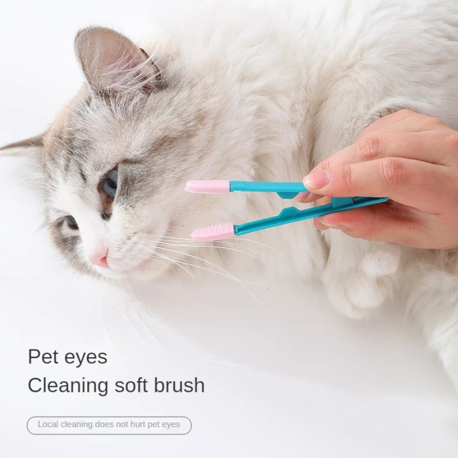 Pet Tear Stain Remover Comb – Eye Cleaning Brush for Cats & Dogs Pet Grooming Comb Babs