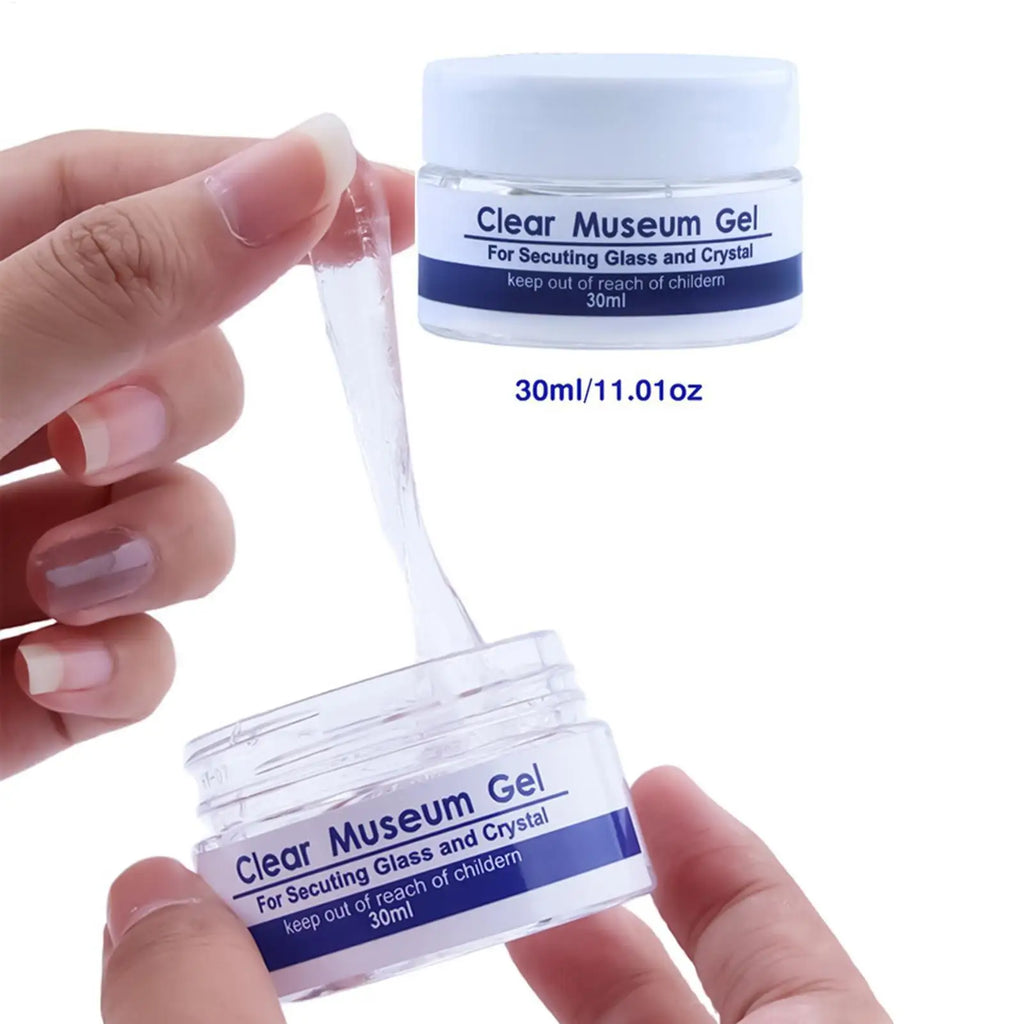 Crystal Clear Museum Wax – Reusable Silicone Adhesive Gel Museum Adhesive Gel Babs