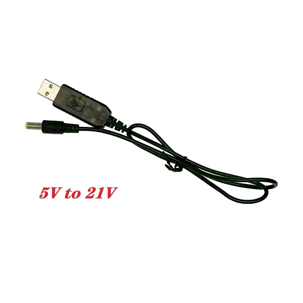 5V to 21V Boost Cable – USB DC Adapter for 21V Battery Charging Battery Charging Cable Babs
