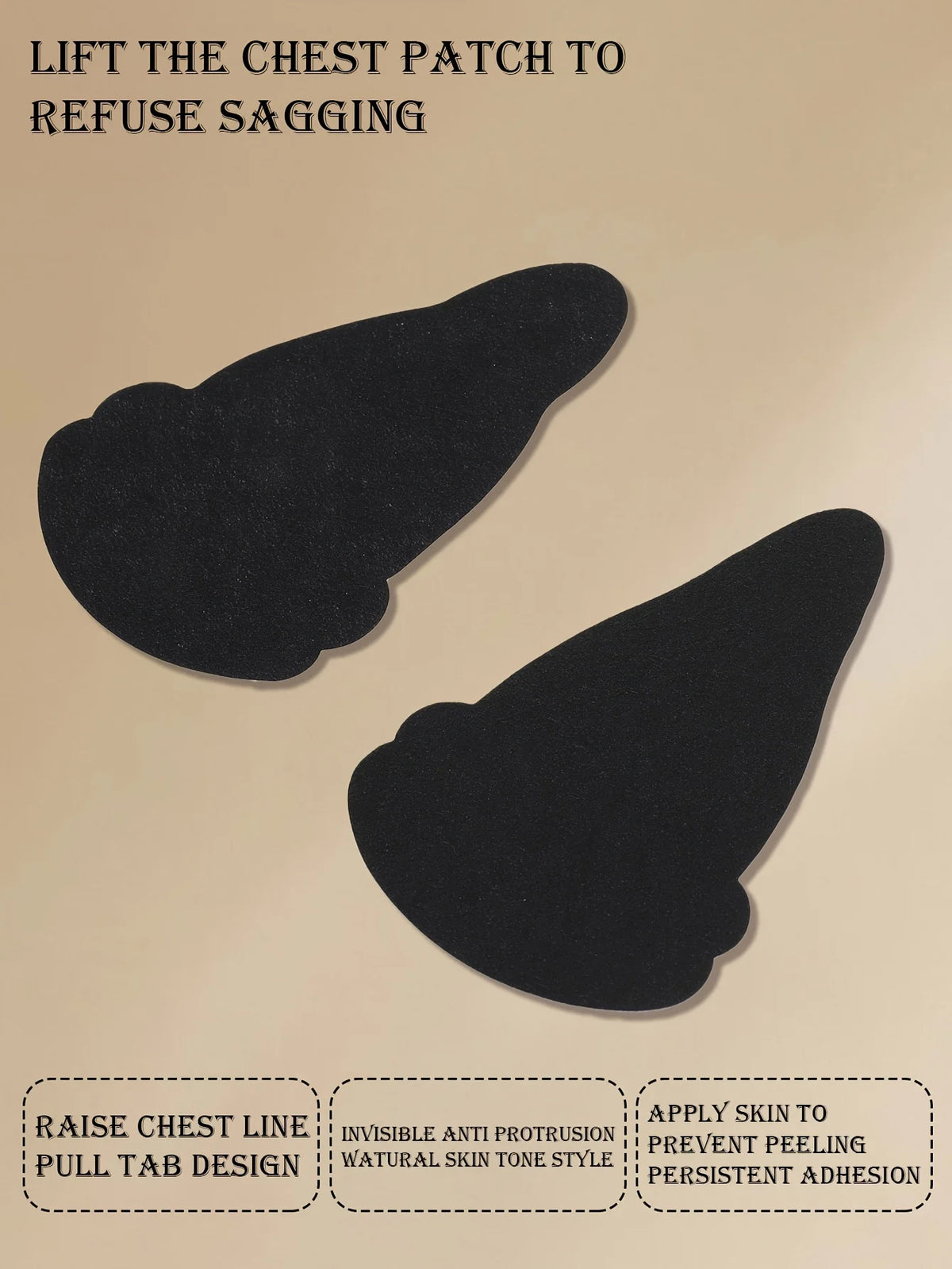 20PCS Invisible Chest Lifting Patches – Breathable Adhesive Pads Chest Lifting Patches Babs