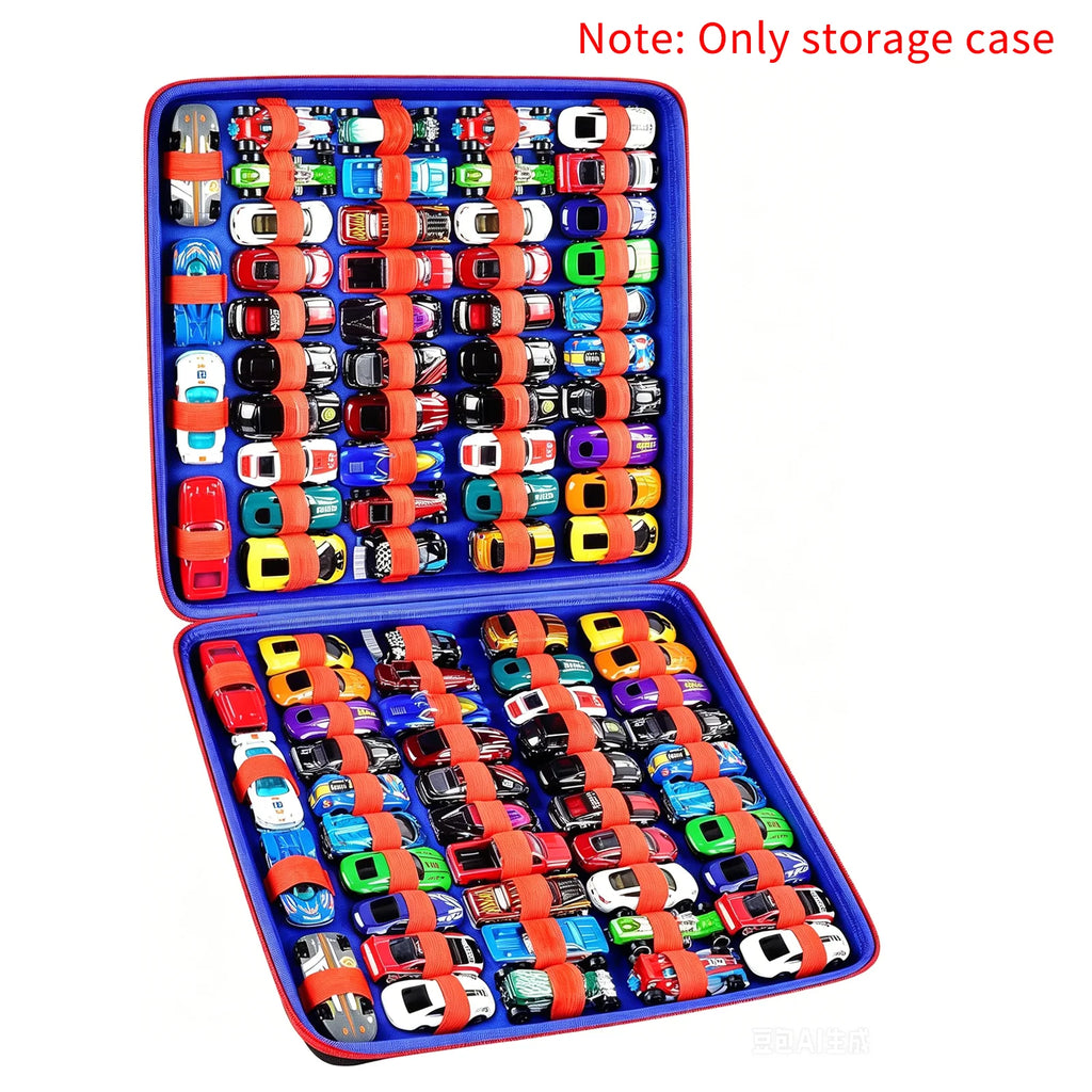 88-Slot Diecast Toy Car Organizer – Portable Travel Storage Case Toy Car Storage Case Babs